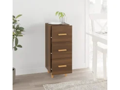 Aparador madera de ingeniería marrón roble 34,5x34x90 cm ES95869