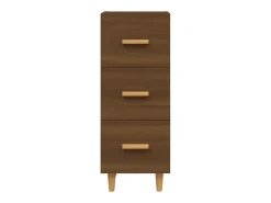 Aparador madera de ingeniería marrón roble 34,5x34x90 cm ES95869