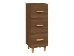 Aparador madera de ingeniería marrón roble 34,5x34x90 cm ES95869