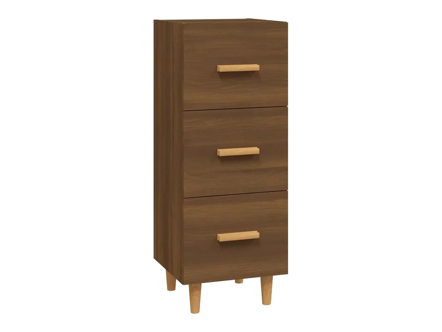 Aparador madera de ingeniería marrón roble 34,5x34x90 cm ES95869