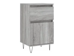 Aparador madera de ingeniería gris Sonoma 40x35x70 cm
