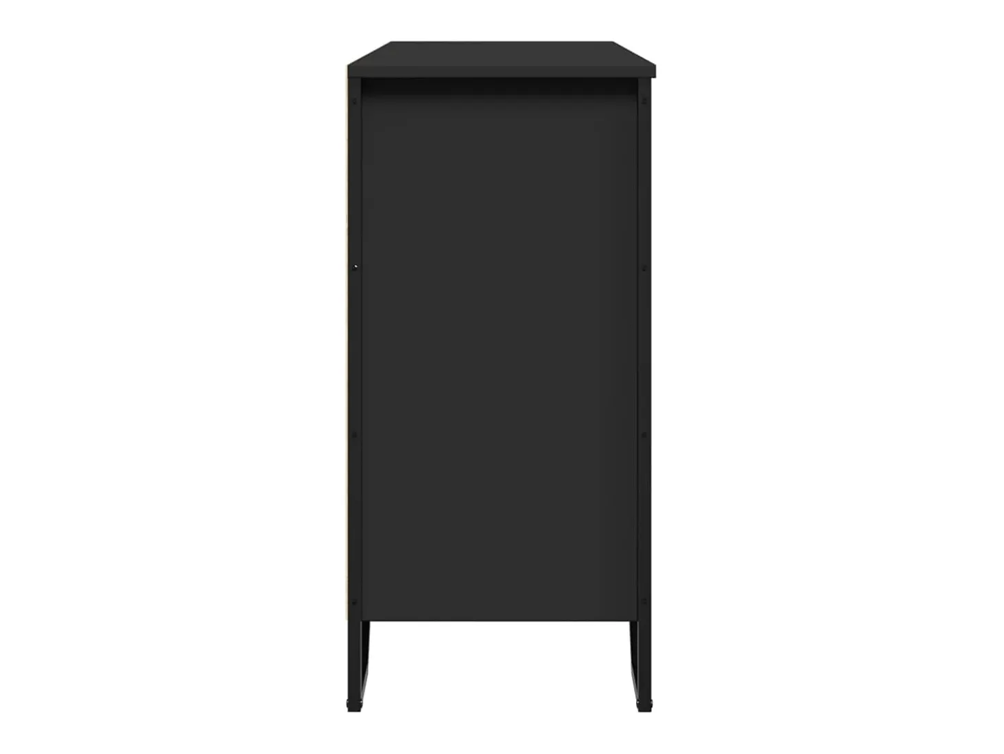 Aparador madera de ingeniería negro 101x35,5x74,5 cm