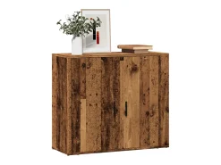 Aparador madera de ingeniería madera envejecida 80x33x70 cm
