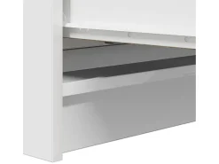 Aparador madera de ingeniería blanco 80x35x99 cm