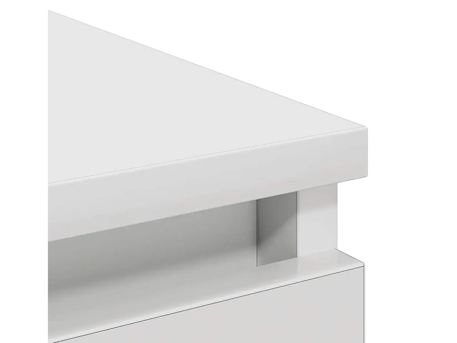 Aparador madera de ingeniería blanco 80x35x99 cm