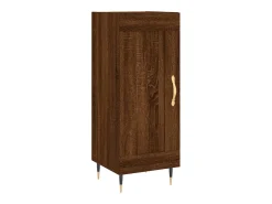 Aparador madera de ingeniería marrón roble 34,5x34x90 cm