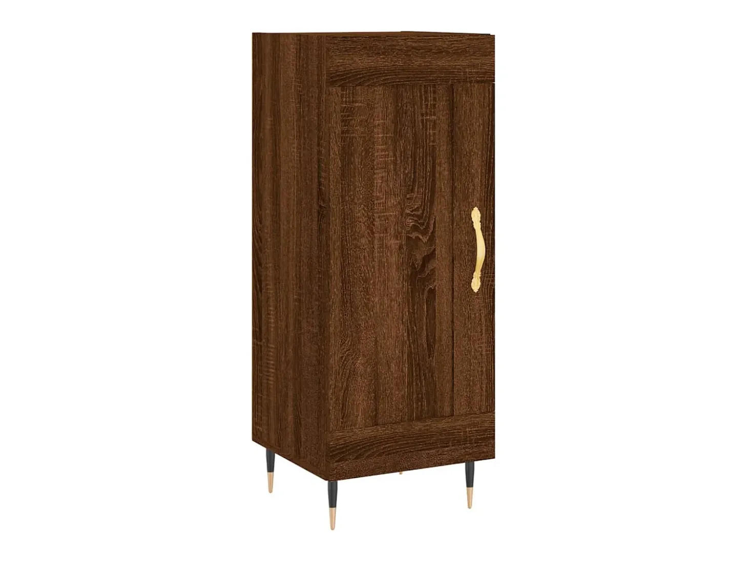 Aparador madera de ingeniería marrón roble 34,5x34x90 cm