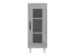 Aparador madera de ingeniería gris Sonoma 34,5x34x90 cm