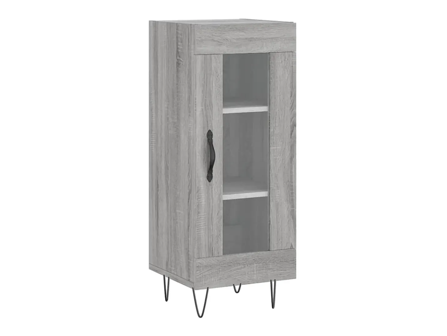 Aparador madera de ingeniería gris Sonoma 34,5x34x90 cm