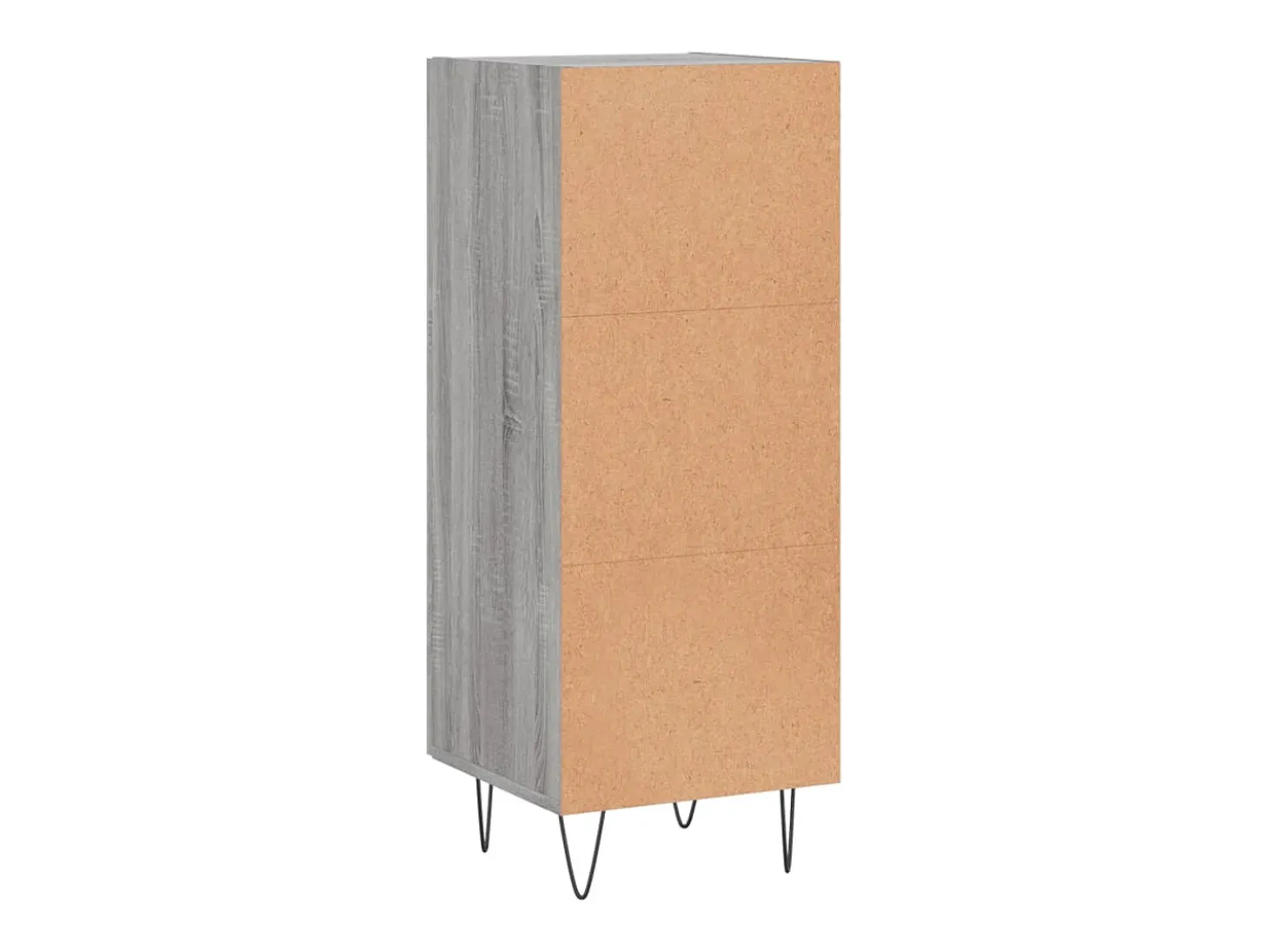 Aparador madera de ingeniería gris Sonoma 34,5x34x90 cm