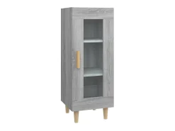 Aparador madera de ingeniería gris Sonoma 34,5x34x90 cm ES25479