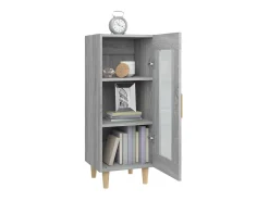 Aparador madera de ingeniería gris Sonoma 34,5x34x90 cm ES25479
