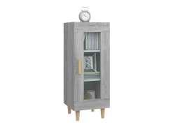 Aparador madera de ingeniería gris Sonoma 34,5x34x90 cm ES25479