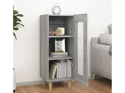 Aparador madera de ingeniería gris Sonoma 34,5x34x90 cm ES25479