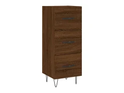 Aparador madera de ingeniería marrón roble 34,5x34x90 cm ES43575