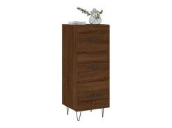 Aparador madera de ingeniería marrón roble 34,5x34x90 cm ES43575