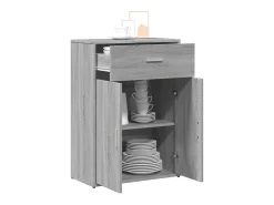 Aparador madera de ingeniería gris Sonoma 60x30x84 cm ES677710