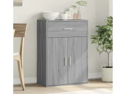 Aparador madera de ingeniería gris Sonoma 60x30x84 cm ES677710