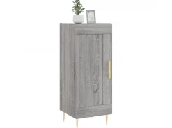 Aparador madera de ingeniería gris Sonoma 34,5x34x90 cm ES57859