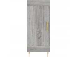 Aparador madera de ingeniería gris Sonoma 34,5x34x90 cm ES57859