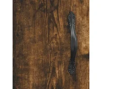 Aparador madera de ingeniería roble ahumado 100x36x60 cm