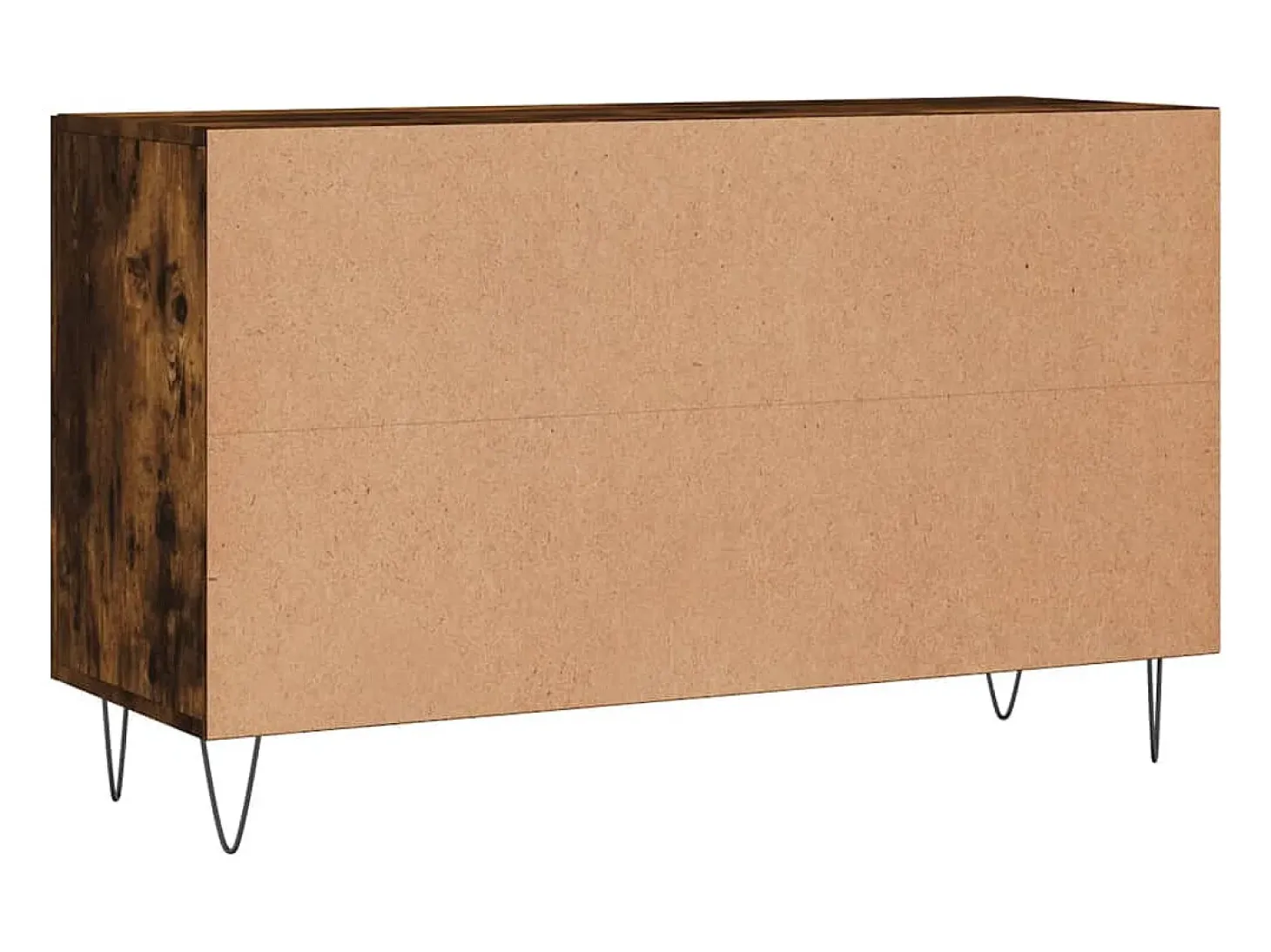 Aparador madera de ingeniería roble ahumado 100x36x60 cm