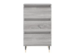 Aparador madera de ingeniería gris Sonoma 40x35x70 cm ES49677