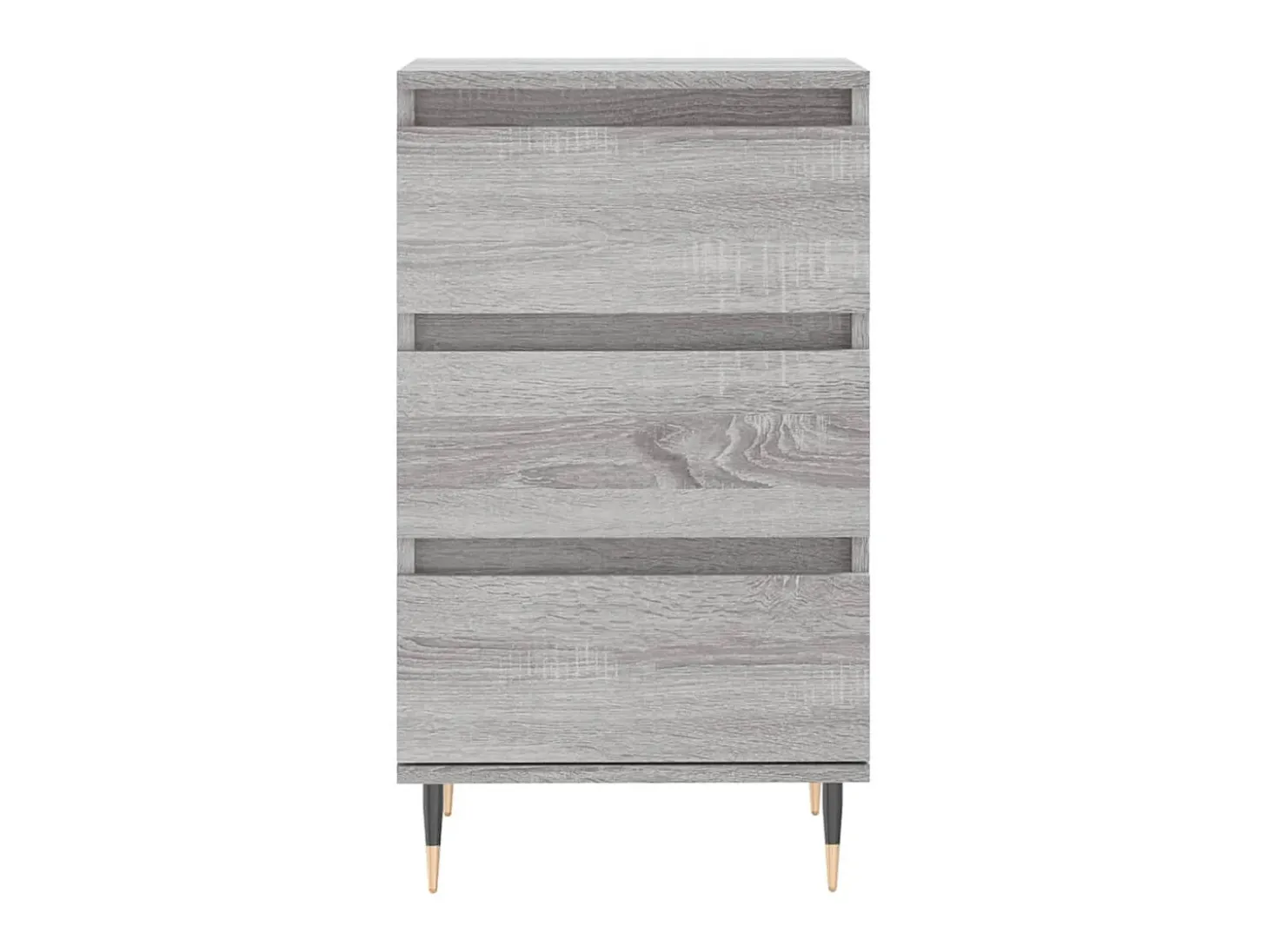 Aparador madera de ingeniería gris Sonoma 40x35x70 cm ES49677