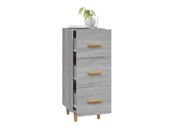 Aparador madera de ingeniería gris Sonoma 34,5x34x90 cm ES21861