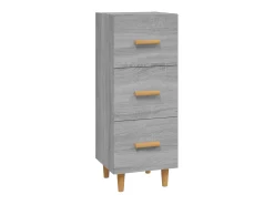 Aparador madera de ingeniería gris Sonoma 34,5x34x90 cm ES21861