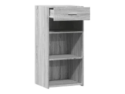 Aparador madera de ingeniería gris Sonoma 45x42,5x93 cm
