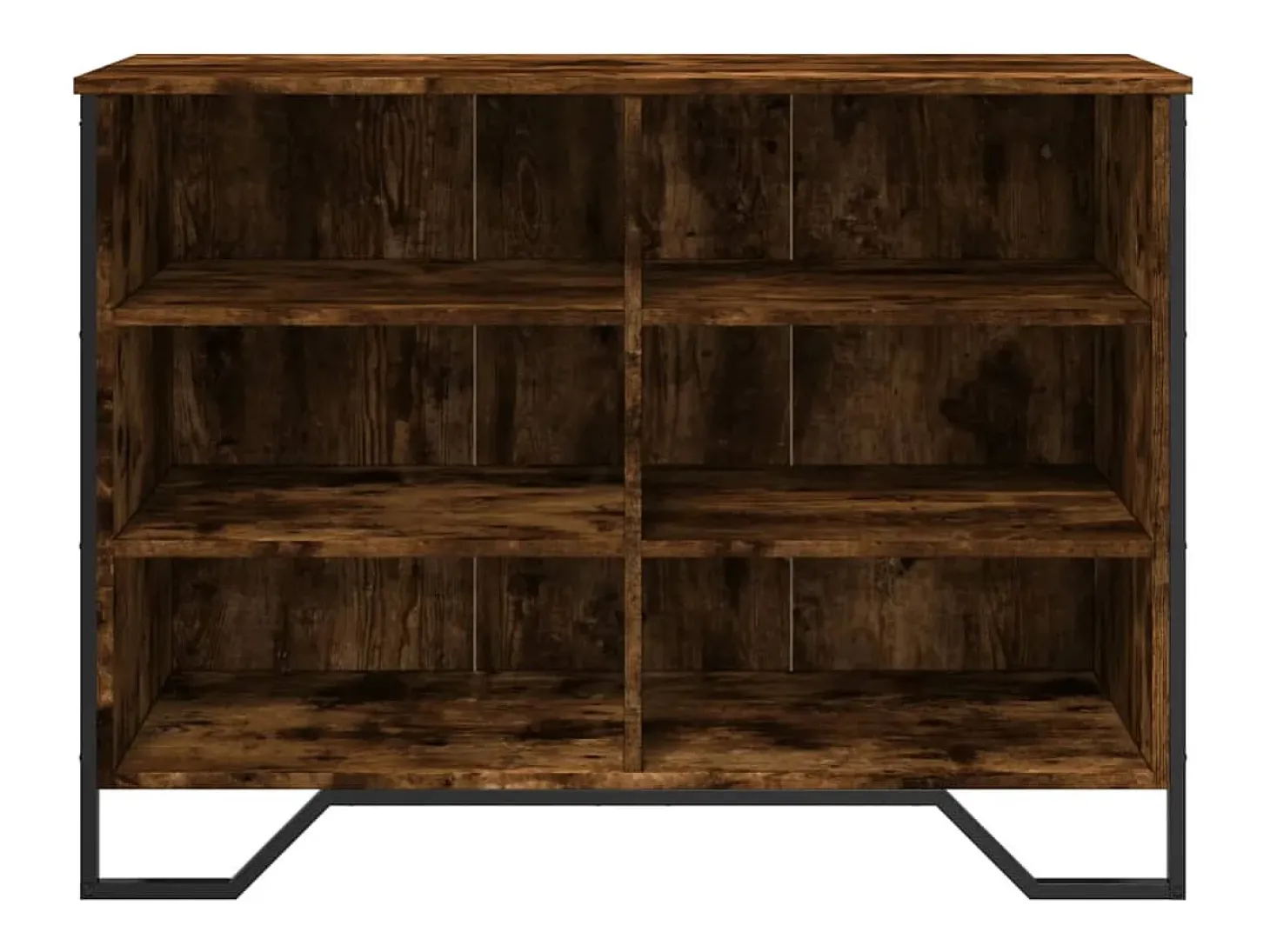 Aparador madera de ingeniería roble ahumado 101x35,5x74,5 cm