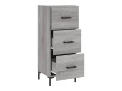 Aparador madera de ingeniería gris Sonoma 34,5x34x90 cm ES49750