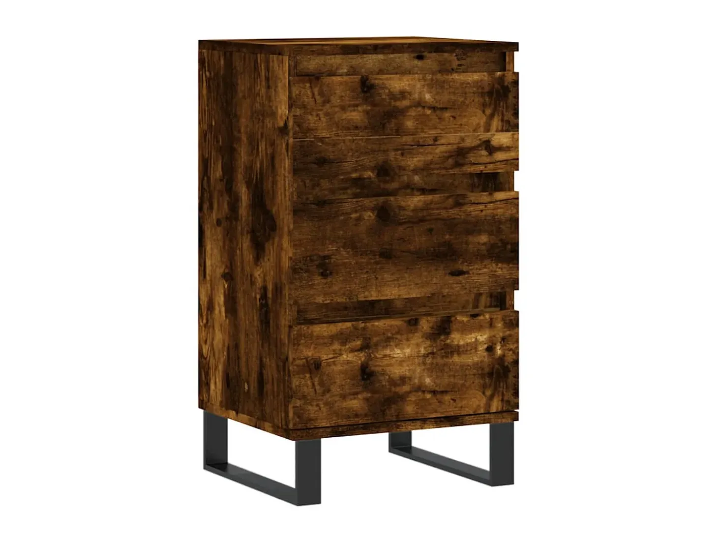 Aparador madera de ingeniería roble ahumado 40x35x70 cm ES93415