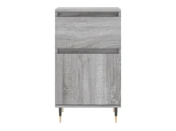 Aparador madera de ingeniería gris Sonoma 40x35x70 cm ES55608