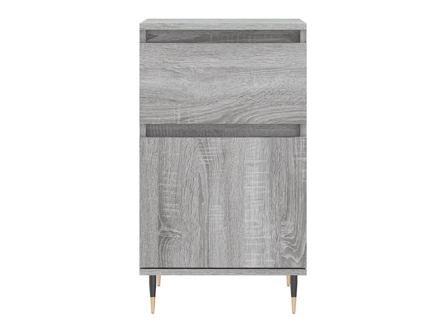 Aparador madera de ingeniería gris Sonoma 40x35x70 cm ES55608