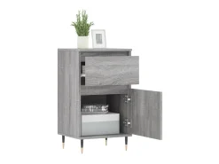 Aparador madera de ingeniería gris Sonoma 40x35x70 cm ES55608