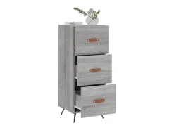Aparador madera de ingeniería gris Sonoma 34,5x34x90 cm ES80959