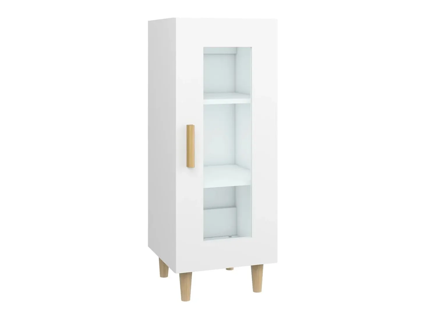 Aparador madera de ingeniería blanco 34,5x34x90 cm ES90799
