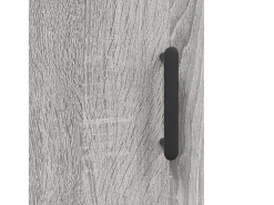 Aparador madera de ingeniería gris Sonoma 34,5x34x90 cm