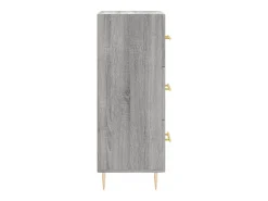 Aparador madera de ingeniería gris Sonoma 34,5x34x90 cm