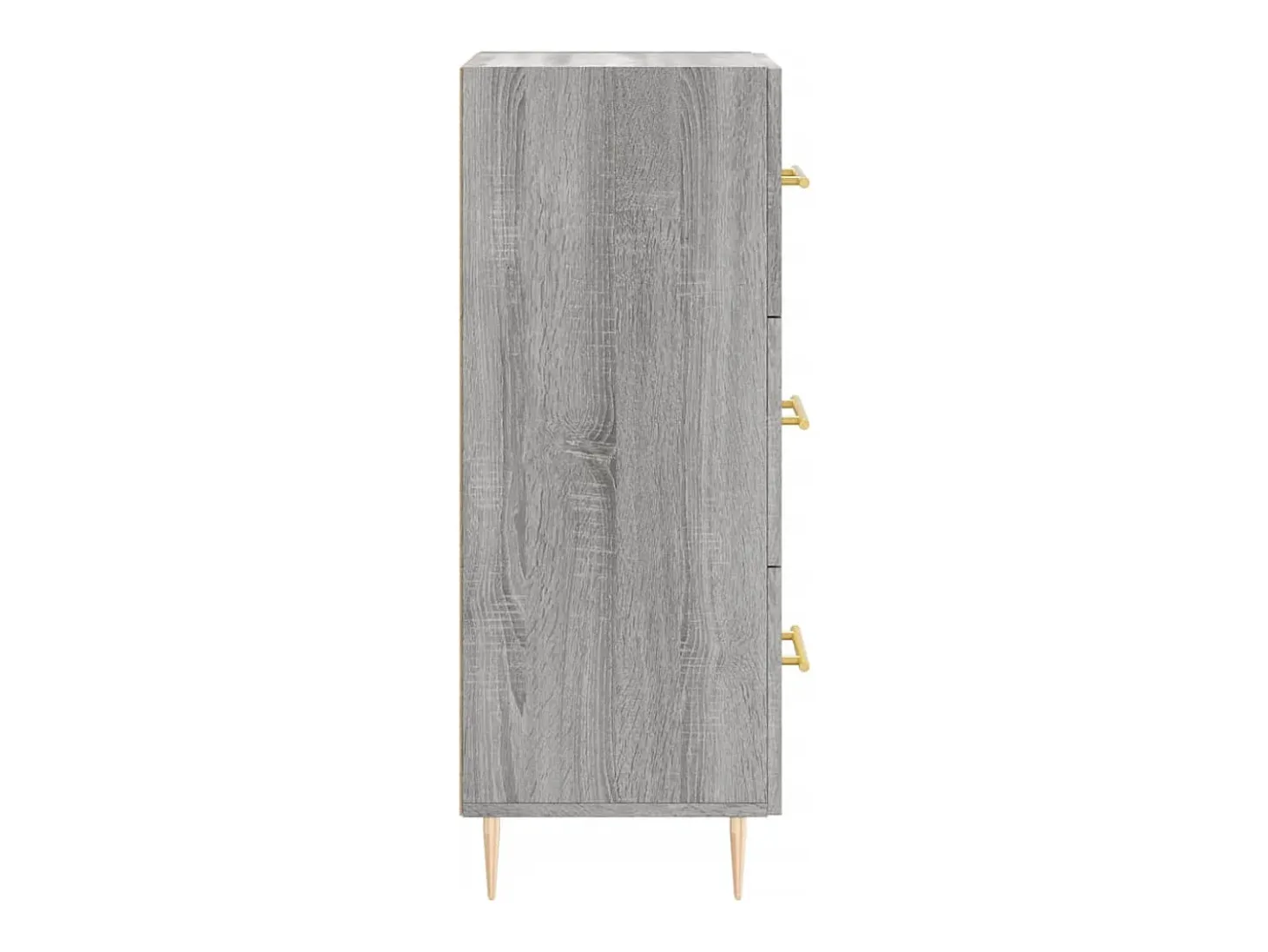 Aparador madera de ingeniería gris Sonoma 34,5x34x90 cm
