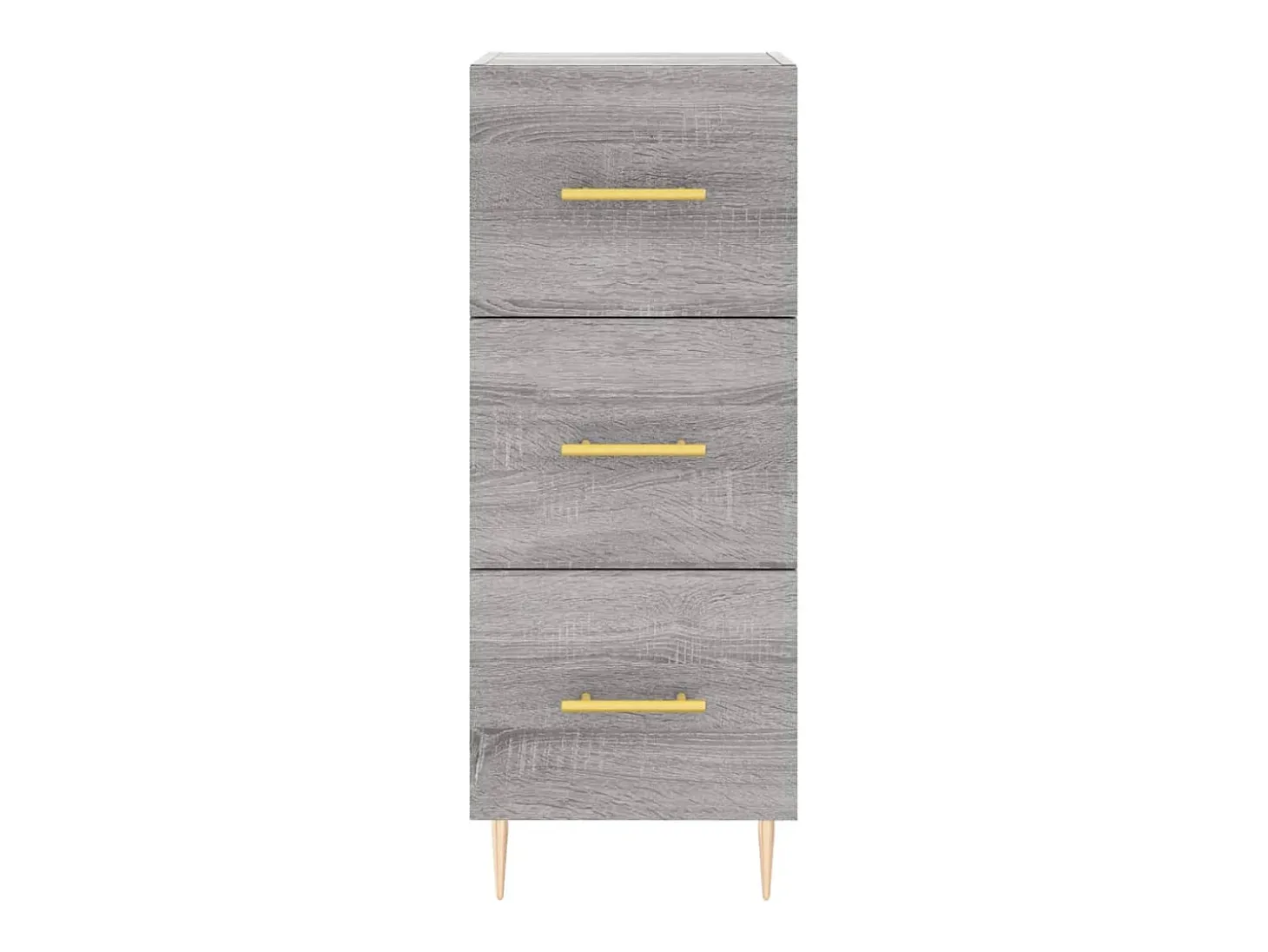 Aparador madera de ingeniería gris Sonoma 34,5x34x90 cm