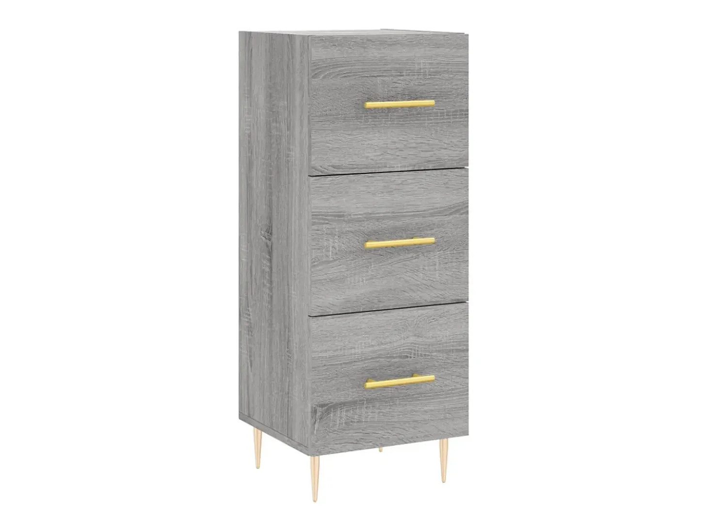 Aparador madera de ingeniería gris Sonoma 34,5x34x90 cm