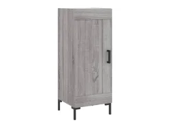 Aparador madera de ingeniería gris Sonoma 34,5x34x90 cm ES27663