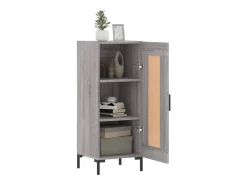 Aparador madera de ingeniería gris Sonoma 34,5x34x90 cm ES27663