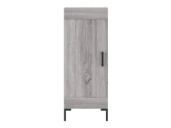 Aparador madera de ingeniería gris Sonoma 34,5x34x90 cm ES27663