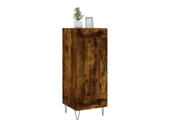 Aparador madera de ingeniería roble ahumado 34,5x34x90 cm ES29340