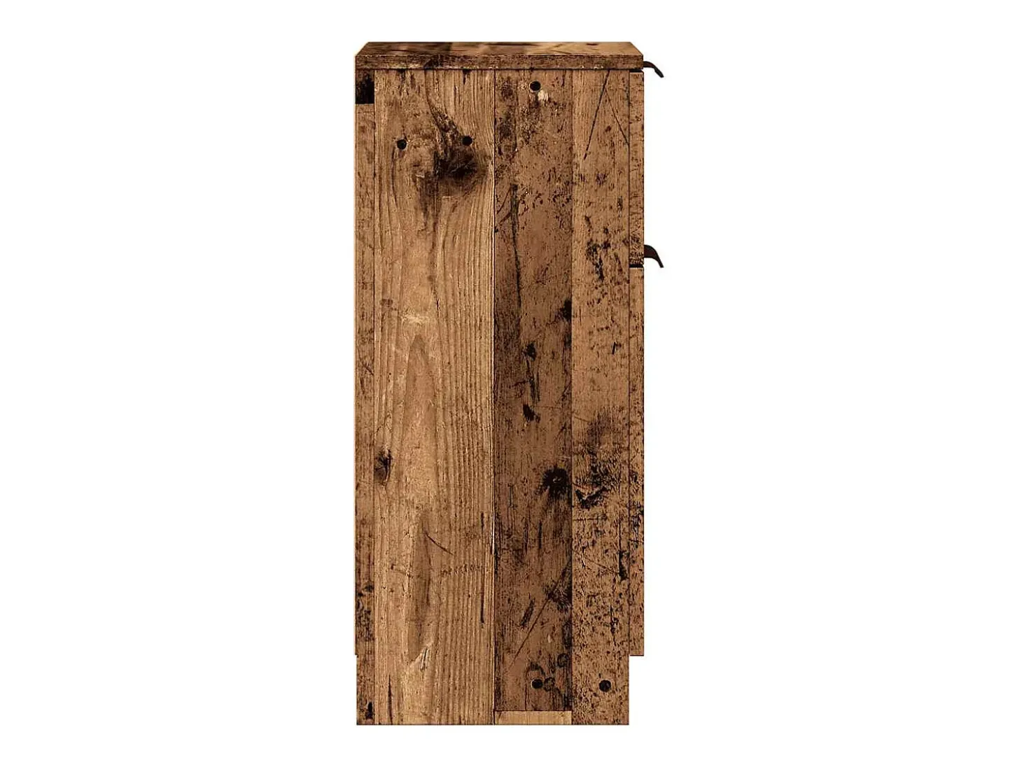Aparador madera de ingeniería madera envejecida 30x30x70 cm