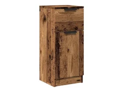 Aparador madera de ingeniería madera envejecida 30x30x70 cm